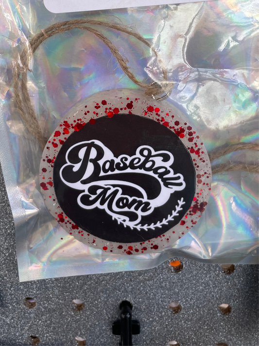 Baseball Mom Cardstock Freshie