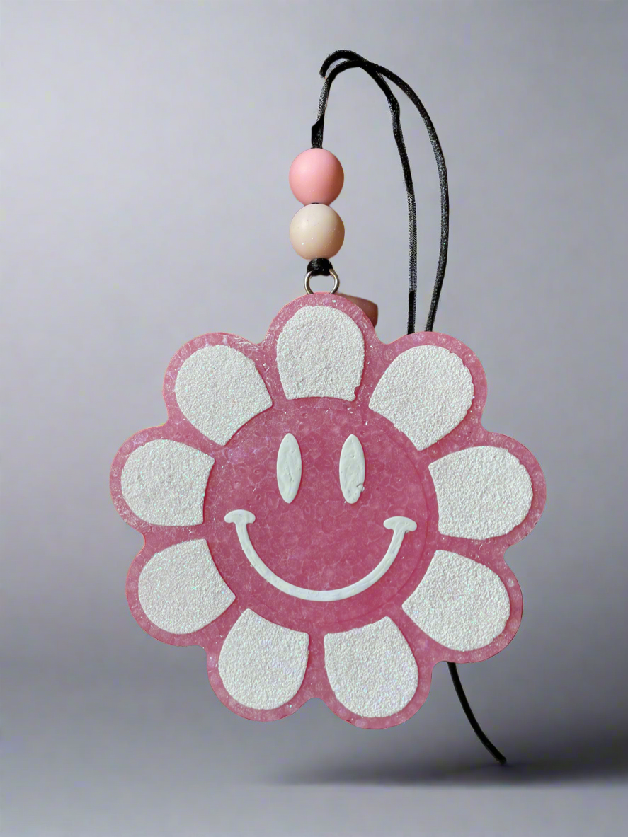 Smiley Flower Car Freshie