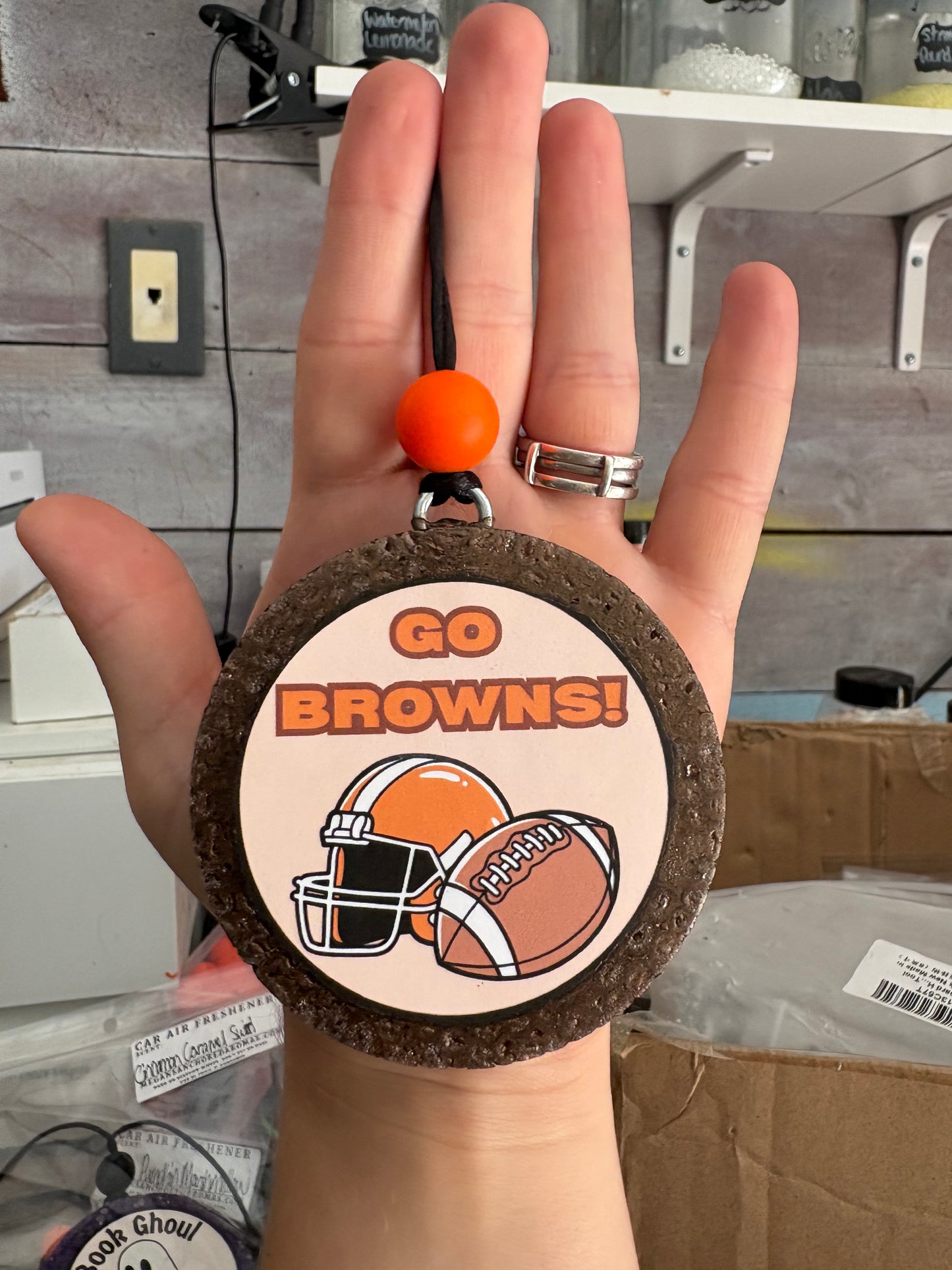 Go Browns Cardstock Freshie
