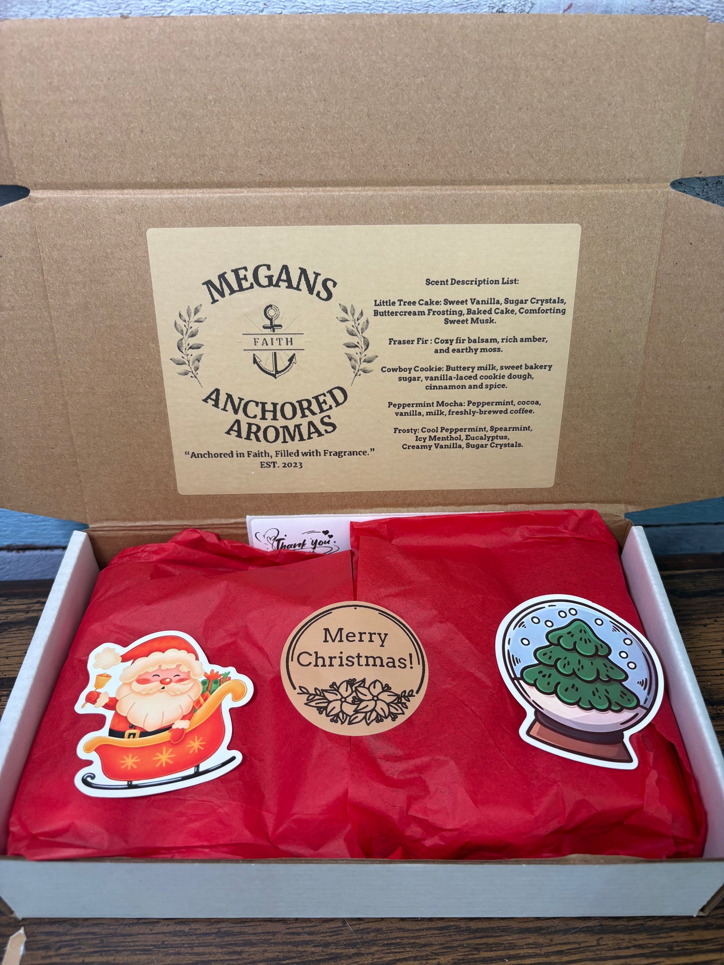 Christmas Carpet Powder Sampler Box - 5 3oz Winter Scented Powders