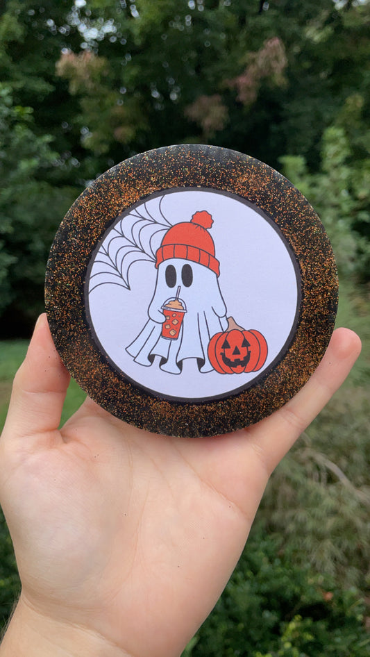 Drink and Pumpkin Ghost Cardstock