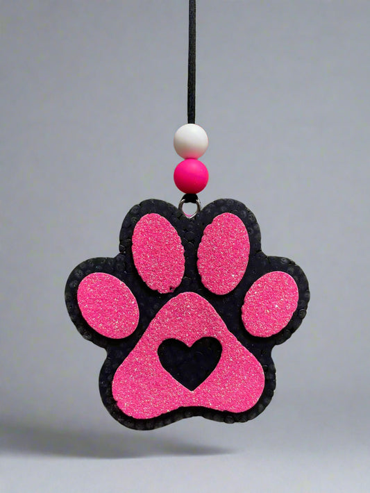Paw Print Car Freshie